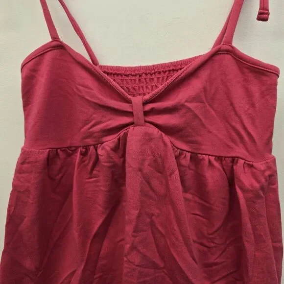 No Boundaries Women's Dress With Tieing Straps Size M 7-9 Jrs. Pink Punch (A3) - Picture 2 of 8